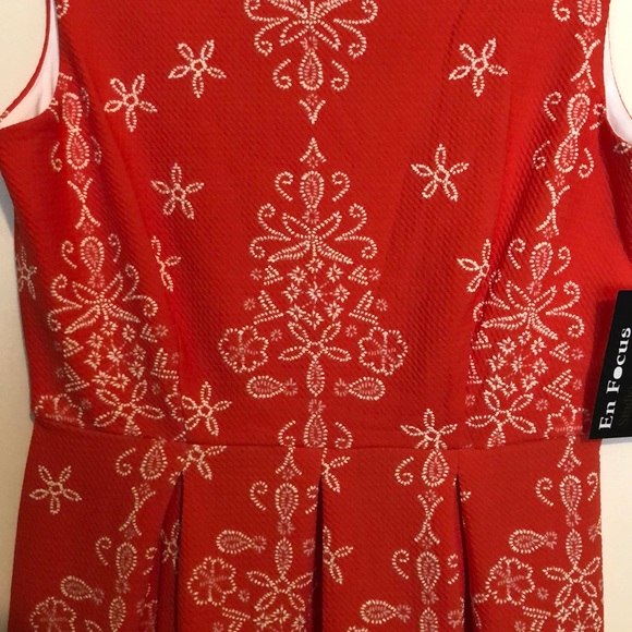 Orange Patterned Dress - Picture 3 of 4